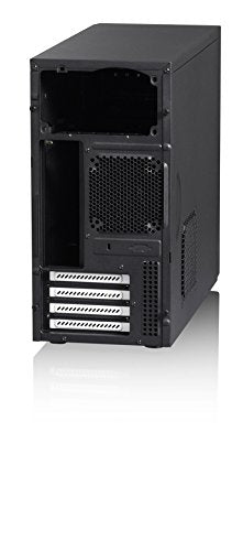 Fractal Design Core 1000 USB 3 - Mini Tower Computer Case - mATX - High Airflow And Cooling - 1x 120mm Silent Fan Included - Brushed Aluminium - Black