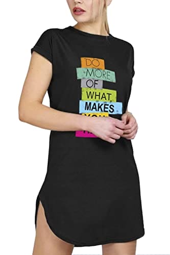 Fashion Star Womens Plain Curved Hem Jersey T-Shirt Top