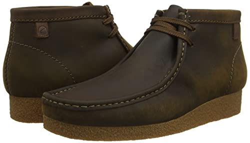 Clarks Shacre Wallabee Boot, mens Chukka, Dark Sand Suede, 8 UK (42 EU)