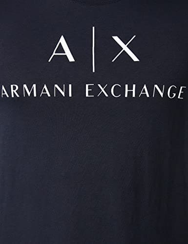 Armani Exchange Men's 8nztcj T Shirt, Blue, L UK