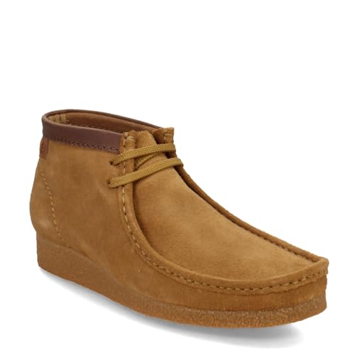 Clarks Shacre Wallabee Boot, mens Chukka, Dark Sand Suede, 8 UK (42 EU)