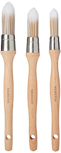 Hamilton Prestige Pure Synthetic Sash Brushes | 3 Pack | 15mm, 18mm, 21mm