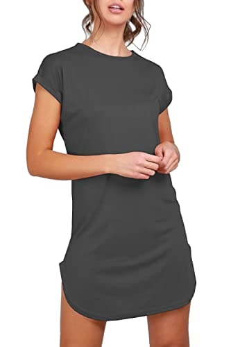 Fashion Star Womens Plain Curved Hem Jersey T-Shirt Top