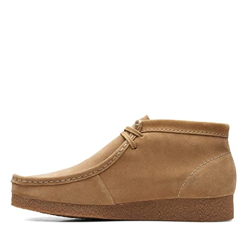 Clarks Shacre Wallabee Boot, mens Chukka, Dark Sand Suede, 8 UK (42 EU)