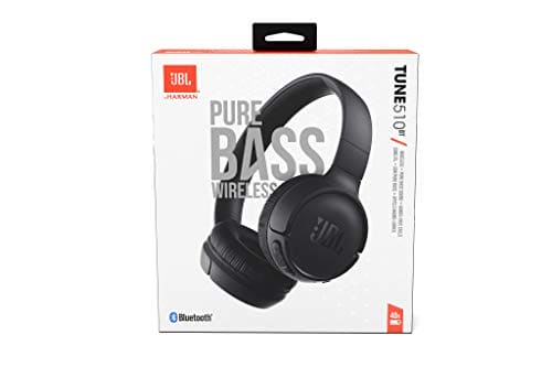 JBL Tune510BT - Wireless on-ear headphones featuring Bluetooth 5.0, up to 40 hours battery life and speed charge, in black