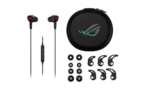 ASUS ROG Cetra True Wireless Gaming Headphones (Low-Latency Bluetooth Earbuds, Active Noise Cancelation, 27-Hour Battery Life, IPX4 Water Resistance, Wireless Charging) - Moonlight White