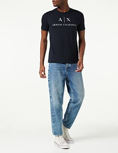 Armani Exchange Men's 8nztcj T Shirt, Blue, L UK