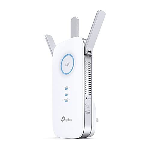 TP-Link AC1900 Gigabit Mesh Wi-Fi Range Extender/Wi-Fi Booster/Wi-Fi Repeater, 3 External Antennas, Intelligent Signal Light, Power Schedule, LED Control, Tether APP, Easy Setup, UK Plug (RE550)