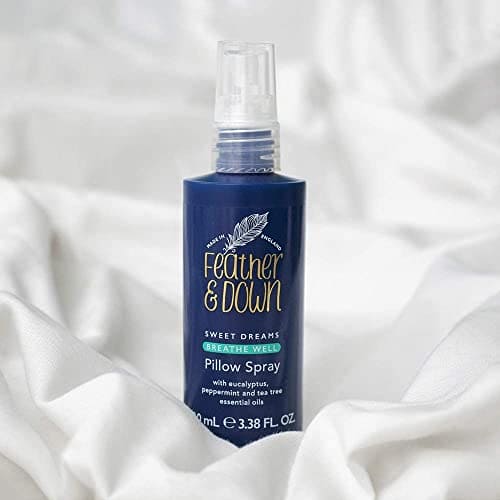 Feather & Down Pillow Spray Duo Set (50ml Sweet Dreams Pillow Spray & 50ml Breathe Well Pillow Spray) - The Perfect Combination for a Peaceful Night's Sleep. Cruelty Free. Vegan Friendly.