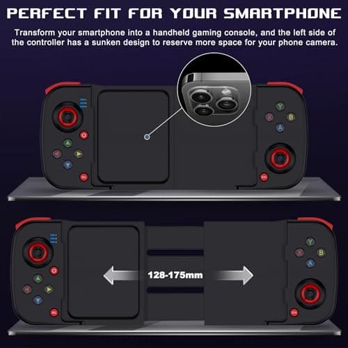 Joso Mobile Game Controller for Android, iPhone, PC with M1/M2 Programmable, Phone Controller for iPhone 14, 13, 12, 11, Samsung Galaxy, Xiaomi, OPPO, Realme, Call of Duty, Genshin Impact & More