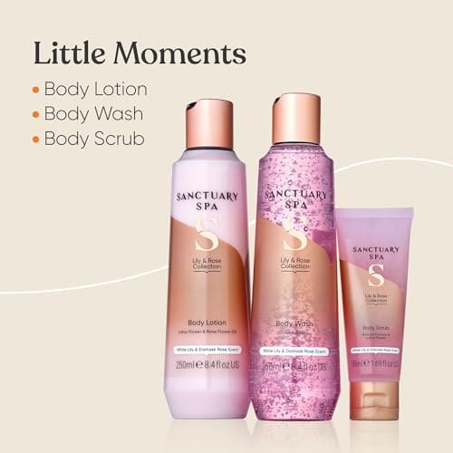 Sanctuary Spa Little Moments gift Set 550 ml, Vegan Beauty gift, gifts For Women, gift For Her, Birthday gift