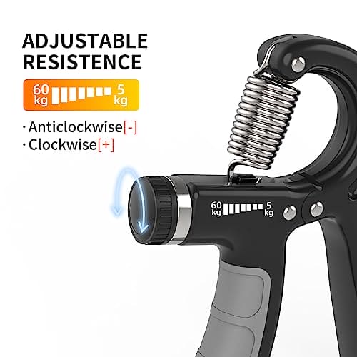 PROIRON Hand Grips Strengthener with Counter, Adjustable Grip Strength Trainer, Hand Exerciser with Stainless Steel Spring, Non-Slip Gripper, Gripster for Strong Wrists, Fingers, Forearm, Hands, Arm