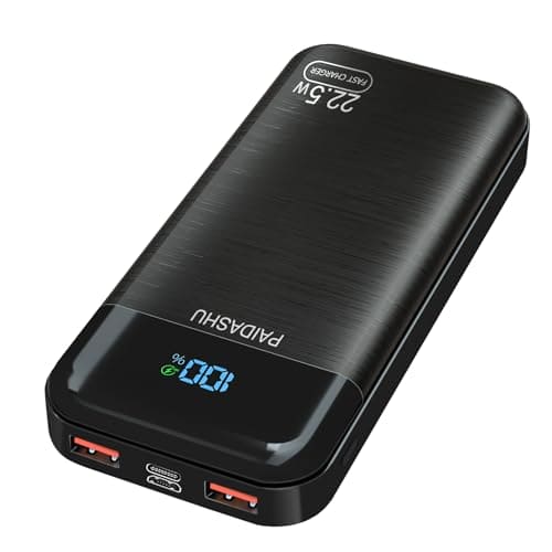 Power Bank 27,000mAh, PD3.0 QC4.0 22.5W Fast Charging PD20W USB C PowerBank Portable Charger With LCD Display 3 Outputs & 2 Inputs for Smartphones Tablets and More