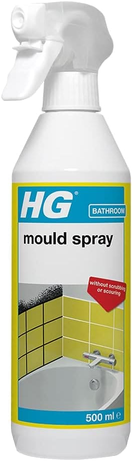 HG Mould Spray, Effective Mould Spray & Mildew Cleaner, Removes Mouldy Stains From Walls, Tiles, Silicone Seals & More - 500ml