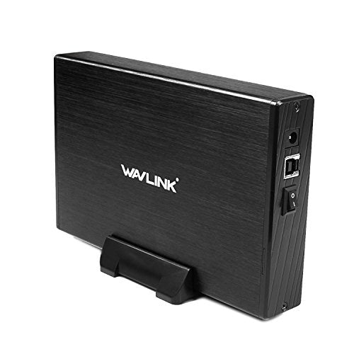 Wavlink 3.5" Caddy USB 3.0 to SATAⅠ/Ⅱ/Ⅱ External HDD SSD Hard Drive Enclosure with Power Adapter, Stand, USB 3.0 Cable, Tool-Free [Support UASP & 10TB]