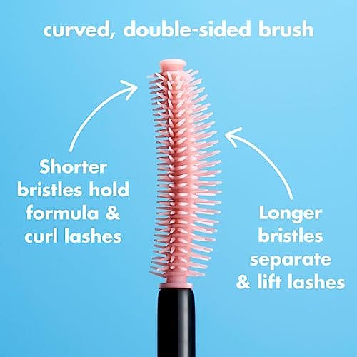 e.l.f. Lash 'N Roll Mascara, Curling Mascara For Visibly Lifted Lashes, Lifts & Separates Lashes. Long-Lasting Formula, Vegan & Cruelty-Free, Black