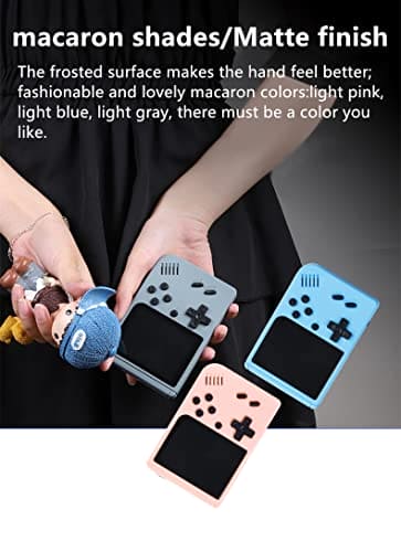 HLF 3.0 inch video retro game console two-player 800 in 1 game portable handheld game device fashion macaron AV-OUT TV output rechargeable lithium battery gift for children