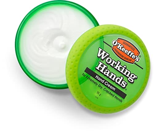 O’Keeffe’s Working Hands, 96g Jar - Hand Cream for Extremely Dry, Cracked Hands | Instantly Boosts Moisture Levels, Creates a Protective Layer & Prevents Moisture Loss