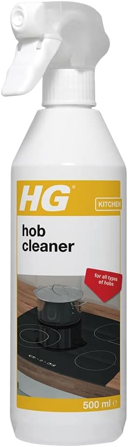 HG Hob Cleaner for Everyday Use, Induction Hob Cleaner & Glass Spray, Grease Remover & Kitchen Cleaner Degreaser, Ceramic Hob Cleaner & Gas Hob Cleaner - 500ml