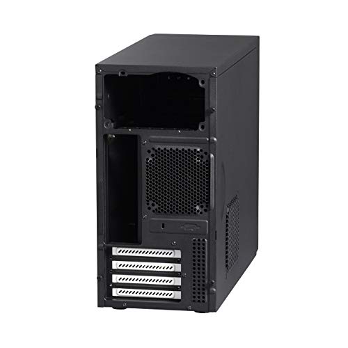 Fractal Design Core 1000 USB 3 - Mini Tower Computer Case - mATX - High Airflow And Cooling - 1x 120mm Silent Fan Included - Brushed Aluminium - Black