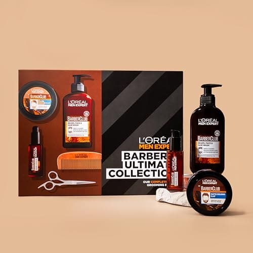 L'Oreal Men Expert - Gift Set for Men - Barber's Ultimate Collection - Beard - Infused with Cedarwood Essential Oil