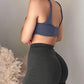 ZAAYO Women's Gym Shorts Scrunch Butt Seamless Workout Push Up Sports Shorts