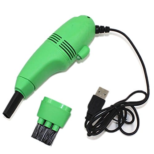 Computer Keyboard Mini Vacuum Cleaner USB Rechargeable Air Vacuum Cleaner Dust Collector Brush for Keyboard, Hairs, Crumbs, Scrap, Car, Pet House, Window Groove, Printer Camera PC Laptop