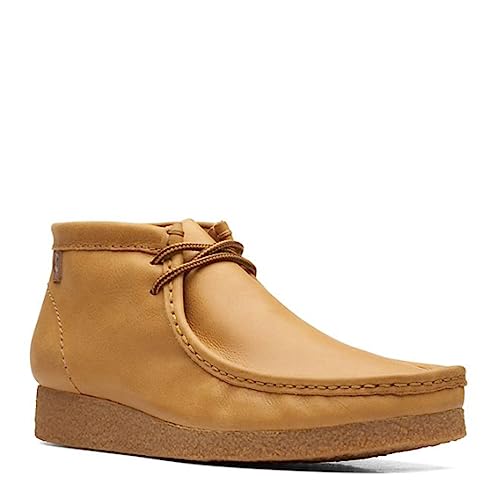 Clarks Shacre Wallabee Boot, mens Chukka, Dark Sand Suede, 8 UK (42 EU)