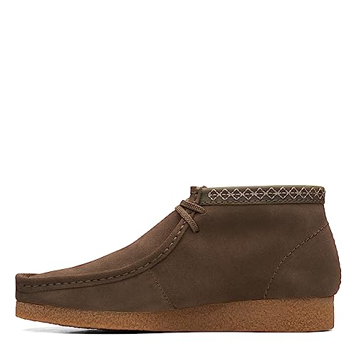 Clarks Shacre Wallabee Boot, mens Chukka, Dark Sand Suede, 8 UK (42 EU)