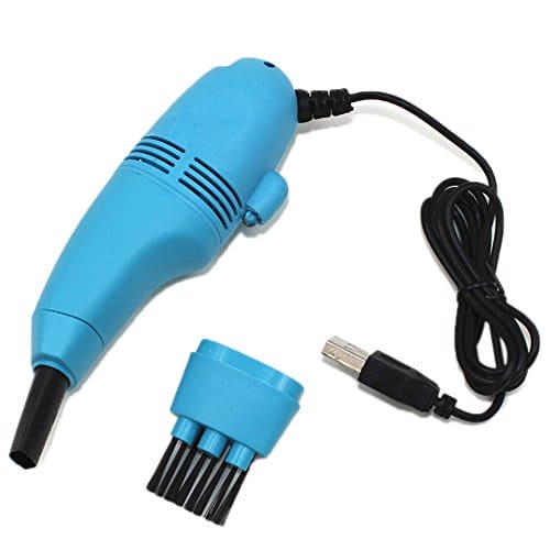 Computer Keyboard Mini Vacuum Cleaner USB Rechargeable Air Vacuum Cleaner Dust Collector Brush for Keyboard, Hairs, Crumbs, Scrap, Car, Pet House, Window Groove, Printer Camera PC Laptop