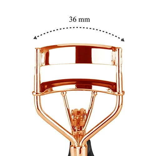 Eyelash Curler With 4 Refill Pads Rose Gold Designed for No Pinching or Pulling Just Dramatically Curled Eyelashes & Lash Line In Seconds By Majestik+