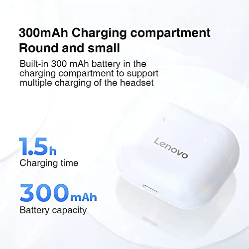 Original Lenovo TWS Earphone Wireless Bluetooth Touch Control Sport Headset Stereo Earbuds With 230mAh Headphone Charging Case