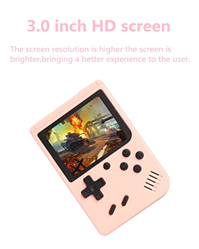 HLF 3.0 inch video retro game console two-player 800 in 1 game portable handheld game device fashion macaron AV-OUT TV output rechargeable lithium battery gift for children