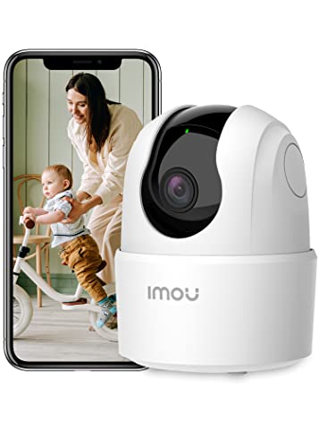 IMOU 2K WiFi Security Camera Indoor Pet Dog Baby Camera with AI Human/Motion/Sound Detection, 360° Wireless Home Security IP Camera, Smart Tracking, Siren, Night Vision, 2-Way Audio, Works with Alexa