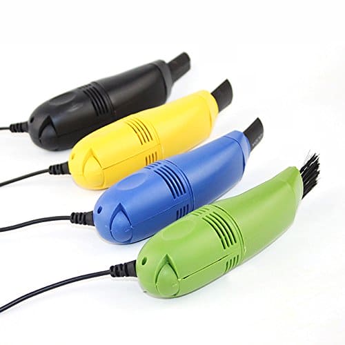 Computer Keyboard Mini Vacuum Cleaner USB Rechargeable Air Vacuum Cleaner Dust Collector Brush for Keyboard, Hairs, Crumbs, Scrap, Car, Pet House, Window Groove, Printer Camera PC Laptop