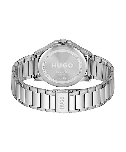 HUGO Analogue Quartz Watch for Men with Silver Stainless Steel Bracelet - 1530186