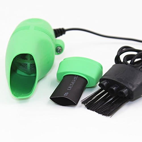 Computer Keyboard Mini Vacuum Cleaner USB Rechargeable Air Vacuum Cleaner Dust Collector Brush for Keyboard, Hairs, Crumbs, Scrap, Car, Pet House, Window Groove, Printer Camera PC Laptop