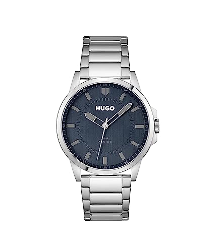 HUGO Analogue Quartz Watch for Men with Silver Stainless Steel Bracelet - 1530186