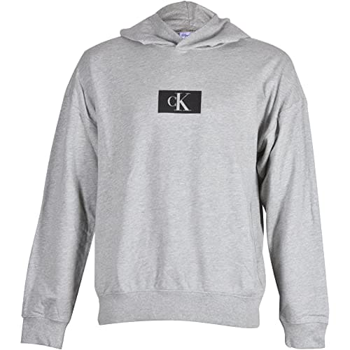 Calvin Klein Men's Lounge Hoodie, Grey, XL