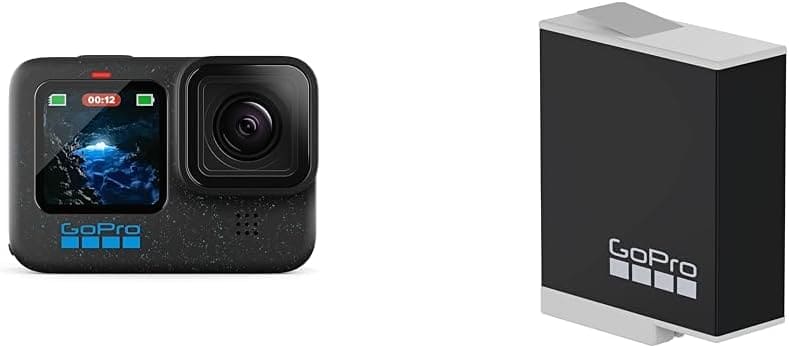 GoPro HERO12 Black - Waterproof Action Camera with 5.3K60 Ultra HD Video, 27MP Photos, HDR, 1/1.9" Image Sensor, Live Streaming, Webcam, Stabilization