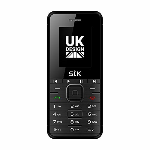 STK M Phone, 2G Feature Phone, Dual SIM, Unlocked, Rear Camera, 1.8" Colour Screen, Bluetooth, Torch, FM Radio, 32GB Micro SD Card Slot, GPRS, Black