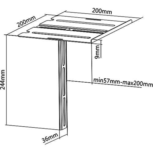 Part King Shelf Bracket for DVD Player Console Sky Freeview Box etc - Attaches to the VESA mounting holes and provides a shelf above your TV