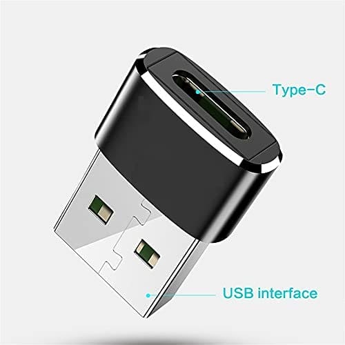 SNESH-2 Pack USB-C Female to USB Male Adapter, USB C to USB A Adapter Compatible with Mbook, Notebook, Tablet, Smartphon