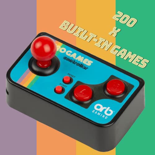 Plug and Play Retro TV Games Controller Console, 200 Built In Games, 8-Way Joystick & 2 Buttons, for Adults & Kids - ThumbsUp!