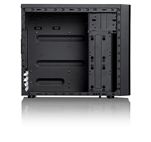 Fractal Design Core 1000 USB 3 - Mini Tower Computer Case - mATX - High Airflow And Cooling - 1x 120mm Silent Fan Included - Brushed Aluminium - Black