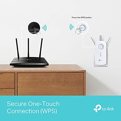 TP-Link AC1900 Gigabit Mesh Wi-Fi Range Extender/Wi-Fi Booster/Wi-Fi Repeater, 3 External Antennas, Intelligent Signal Light, Power Schedule, LED Control, Tether APP, Easy Setup, UK Plug (RE550)