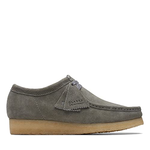 Clarks Wallabee Men's Lace-Up Shoes, Grey Suede 26170535, 9 UK