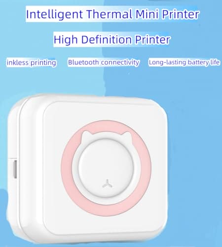 Sticker Printer,Mini Pocket Printer,Thermal Photo Printer,Small Bluetooth Picture Printer,Inkless Sticker Printer Compatible with Android and ios,Printable Photos,Lists,Memo,QR Codes,Notes（Green）