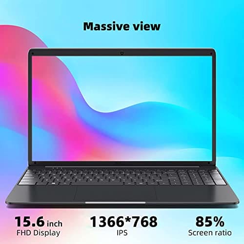 SGIN Laptop Windows 11, 15.6" Laptop 8GB RAM 256GB SSD Storage(TF Card 512GB), Celeron Quad-Core, Full Size Keyboard, PC Notebook with 2xUSB 3.0, Dual Band WiFi, Bluetooth 4.2