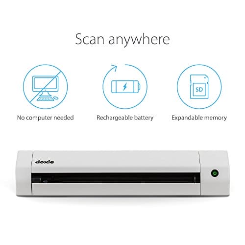 Doxie Go SE Wi-Fi - Simplify Going Paperless With The First Easy-to-Use Wireless Document & Photo Scanner with Portable Scanning, Unlimited Searchable Documents & Seamless Software for Mac, PC, & iOS